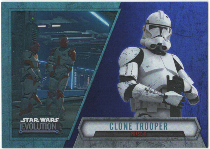 2016 Topps Star Wars Evolution "PURPLE LIGHTSABER" Parallel #68...CLONE TROOPER