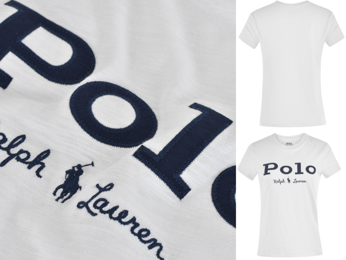 POLO RALPH LAUREN Retro Signature Logo T-shirt Shirt Top Luxury
