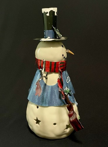 Hallmark Snowman Tea Light Candle holder - Picture 3 of 11