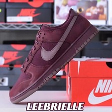 Nike Dunk Low Premium Burgundy Crush FB8895-600 Mens Size New