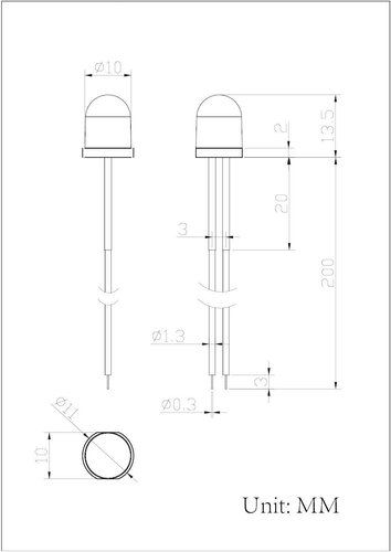 30Pcs 12 Volt 10Mm White LED Lights Emitting Diodes Pre Wired 7.9 Inch DC 12V LE - Picture 7 of 12