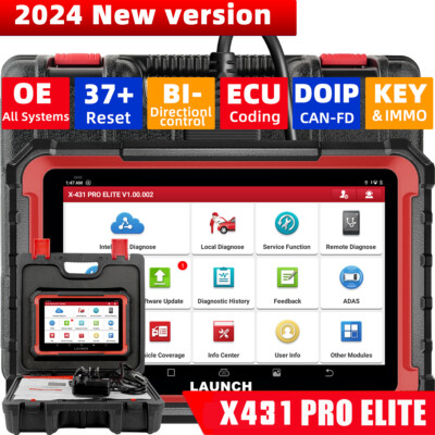 LAUNCH X431 PRO Elite V+ Profi KFZ OBD2 Diagnosegerät ALLE SYSTEM Programmierung