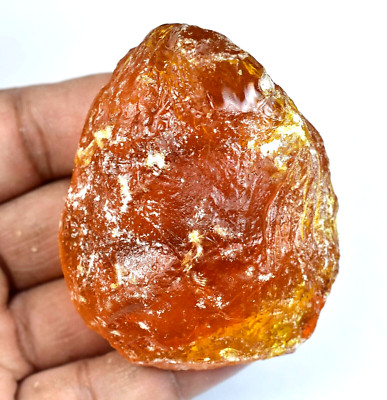217.50 CT Natürlich Baltisch Karamellbonbon Ei Eigelb Bernstein Facettiert Rough