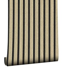 myforHD Wallpaper Peel and Stick Wood Grating Stripe Self 17.7" x 118" Wood B