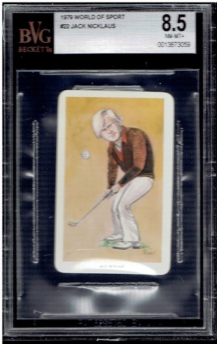 Jack Nicklaus 1979 Venorlandus World of Sport Our Heroes Flik-Cards #22 BVG 8.5