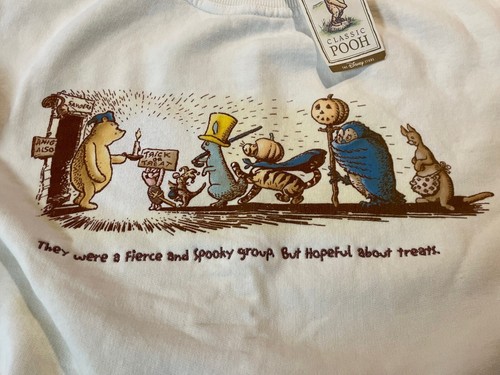 NWT Vintage Size XL Disney Catalog Winnie the Pooh Trick or Treating Sweatshirt - Picture 2 of 5