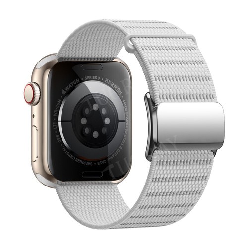 Correa magnética de nailon para Apple Watch Ultra 2 49 mm serie 10 9 8 7 6 5 4 SE - Imagen 12 de 14