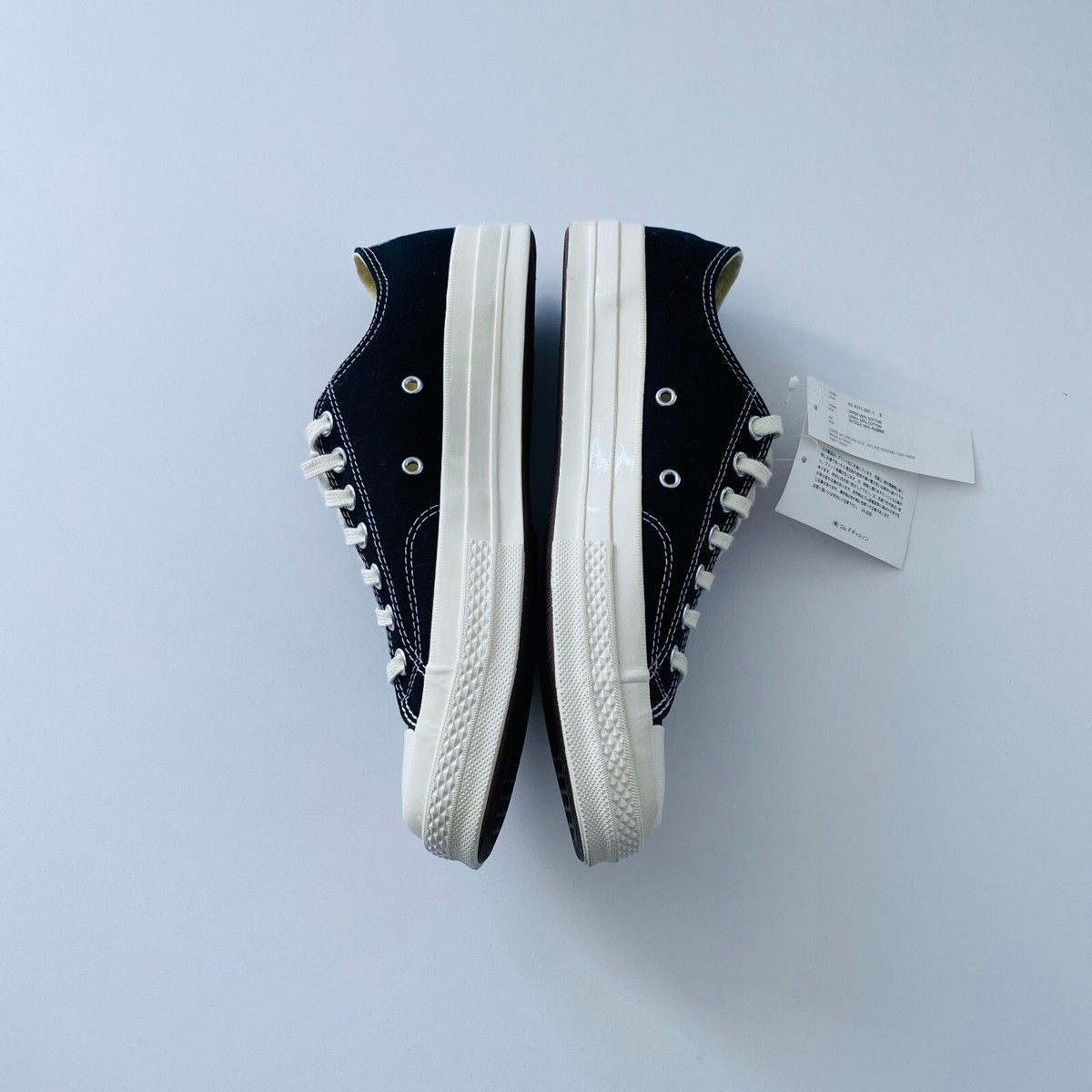 COMME DES GARCONS CDG PLAY CONVERSE BLACK LOW UNISEX AZ-K111