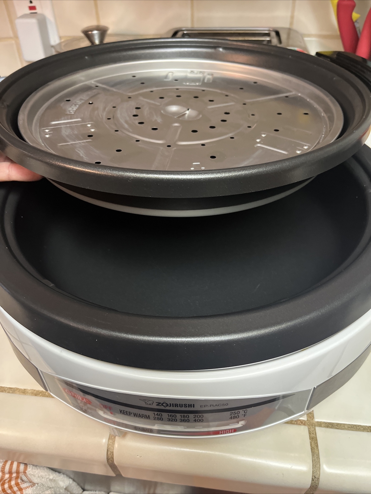 Zojirushi EPRAC50 Gourmet d'Expert Electric Skillet Grill Steam (no