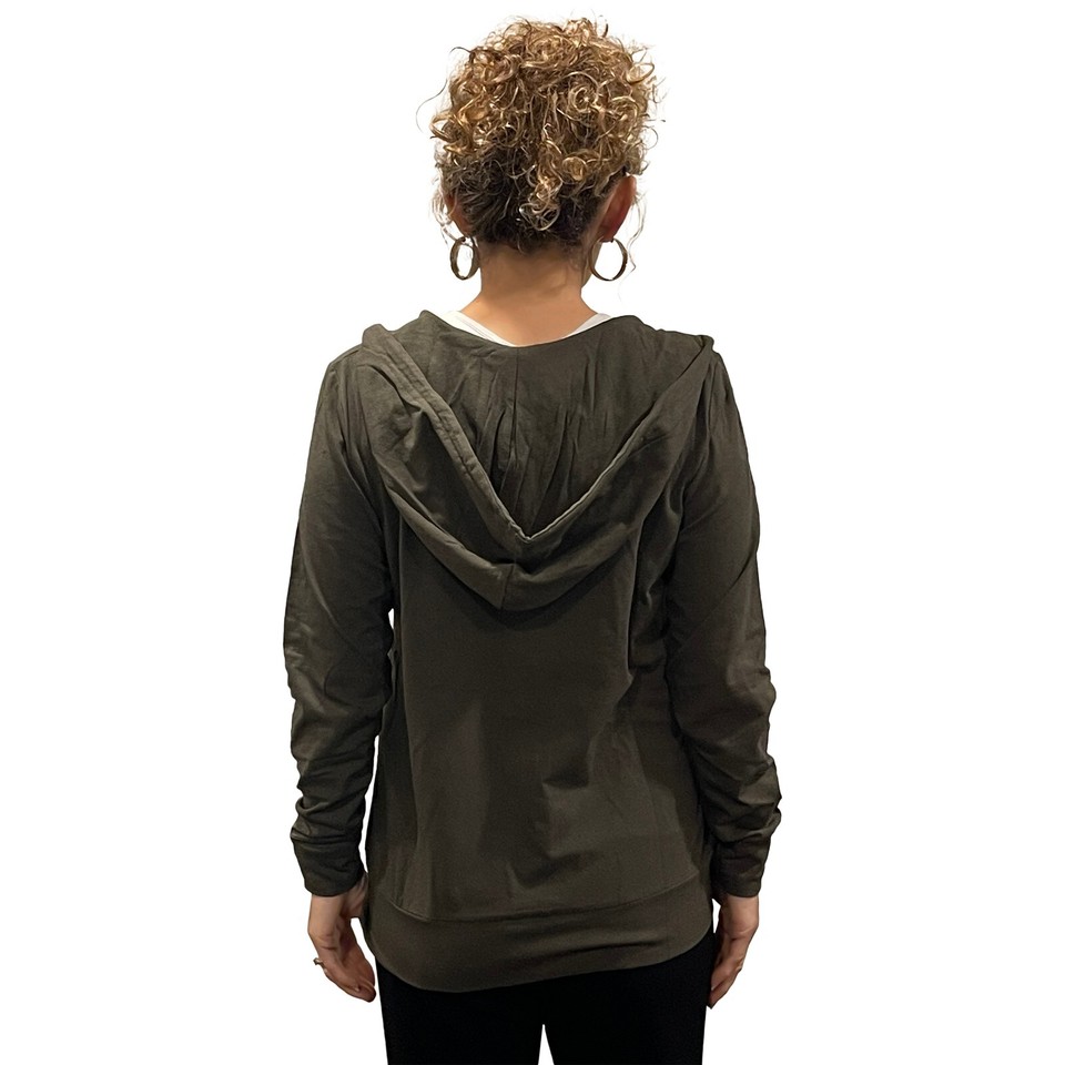 Hanes Hoodie OGLCCG Women's Thin Cotton Zip Up Hoodie Jacket Long