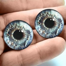 20mm Blue Glass Eyes Realistic Doll Craft Eyeballs