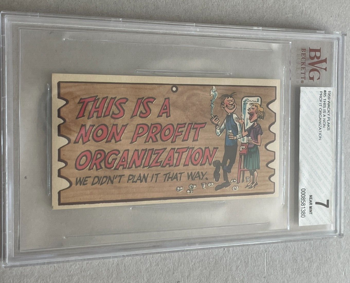 1959 Topps WACKY PLAKS #85 Poor BROKE Small Business ENTREPRENEUR