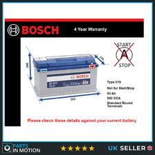 Battery fits ROLLS ROYCE WRAITH PHANTOM GHOST CORNICHE SILVER SPIRIT 1989 on 019