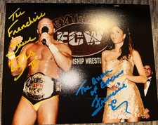 SIGNED FRANCINE/SHANE DOUGLAS 8x10! ECW WRESTLING! QUEEN of EXTREME! FRANCHISE!