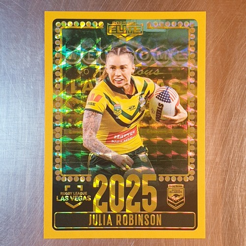 2025 NRL Elite Las Vegas Round Julia Robinson Card NRLW Jilaroos V28 - Picture 1 of 2