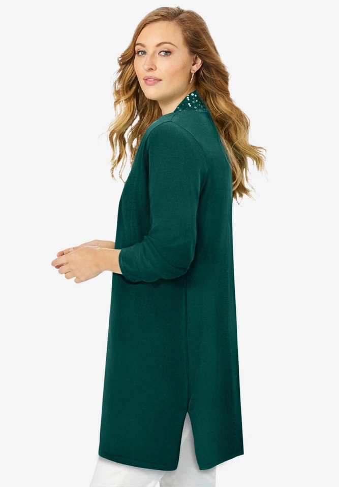 Cárdigan para mujer Jessica London talla grande calibre fino Foto 4 de 4