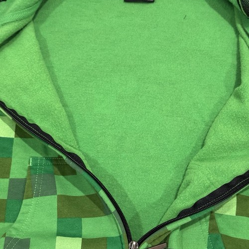 Minecraft Jinx Creeper Boys Hooded Mask Jacket Hoodie Youth Medium Full Zip - Picture 10 of 13