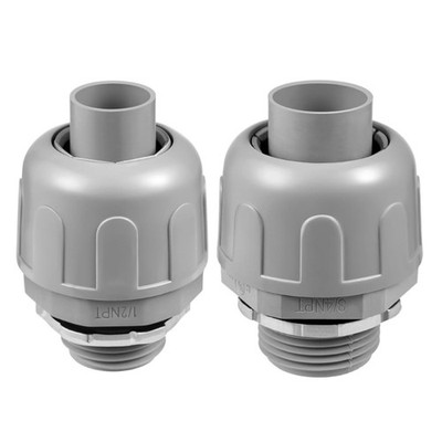 20pcs 1/2Inch Liquid Tight Electrical Conduit Connectors for Home Improvement