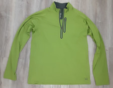 REI 1/4 Zip Pullover Green Lightweight Long Sleeve Athletic Jacket Pocket