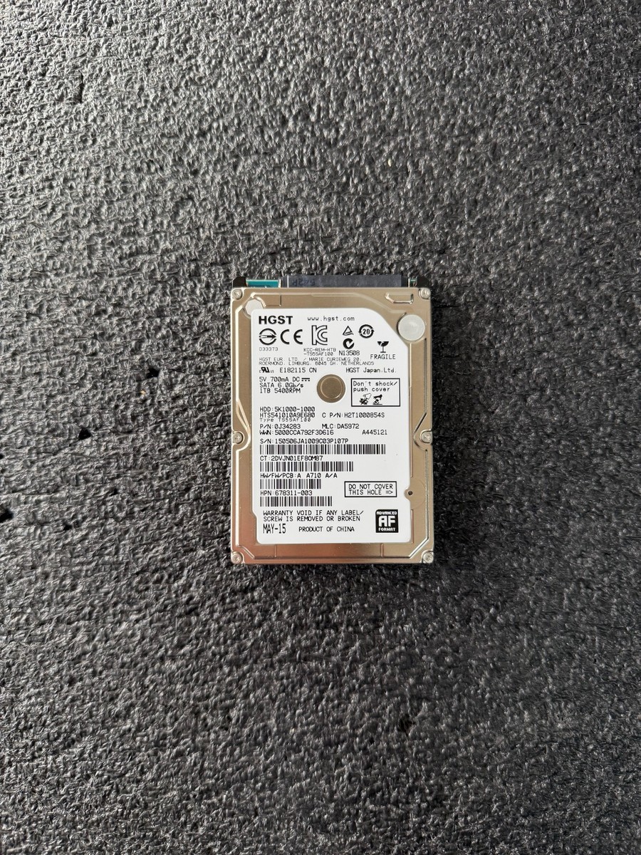 HGST HTS541010A9E680 1TB 2.5