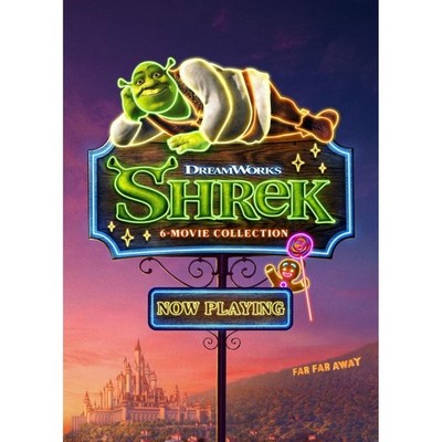 DreamWorks Shrek 6-Movie Collection DVD Shrek 1-4 Puss in Boots 1-2