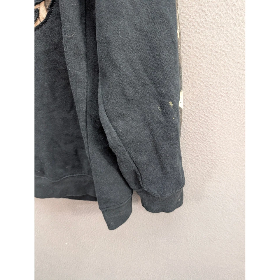 Legendary Whitetails Outfitter Camo Sleeve Sweatshirt Antler Mens Black Size 2XT - Image 3 of 4