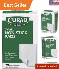 Comfortable Non-Stick Wound Pads, 2x3 Inch  20 Count for Diverse Applications