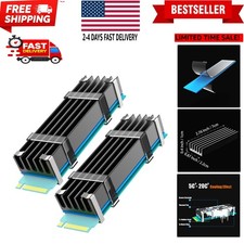 M.2 Heatsink Kits with Thermal Pad for 2280 M.2 SSD, Fit for Desktop PC Insta...