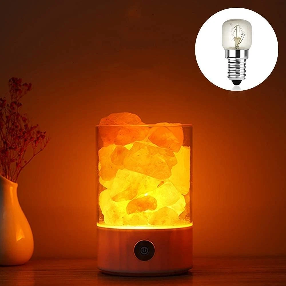 25W Dimmable E14 Salt Lamp Bulbs 300 C Heat Resistant Warm White 2400K 2 Pack