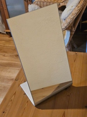 IKEA TYSNES, Aluminium Design Spiegel Tischspiegel Standspiegel 22x39 cm