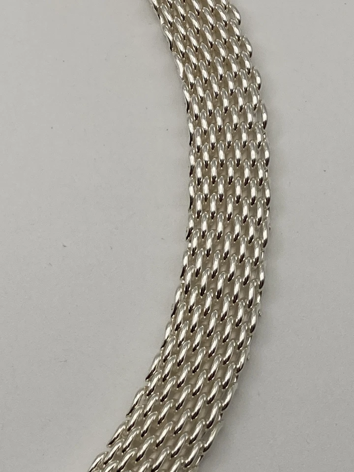 "Collar de malla Somerset de 17"" Tiffany & Co en plata de ley" Foto 4 de 4