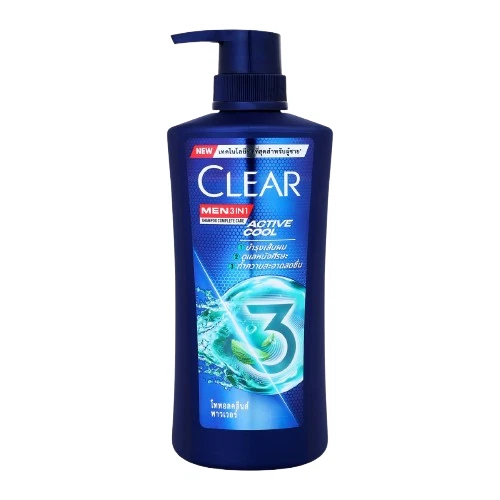 2x CLEAR Anti-Dandruff SHAMPOO ICE COOL MENTHOL Refreshing Cool 350ml - Image 4 of 4