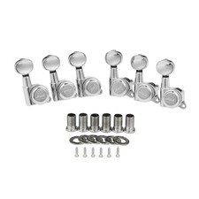 6 Inline Guitar Locking Tuners 18:1 Guitar Tuning Keys Pegs Locking Tuning Ma...