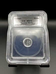 (Lot of 5) ICG MS70 Egyptian Montu Antiqued Silver Coin 1 Gram - Cert 🔥