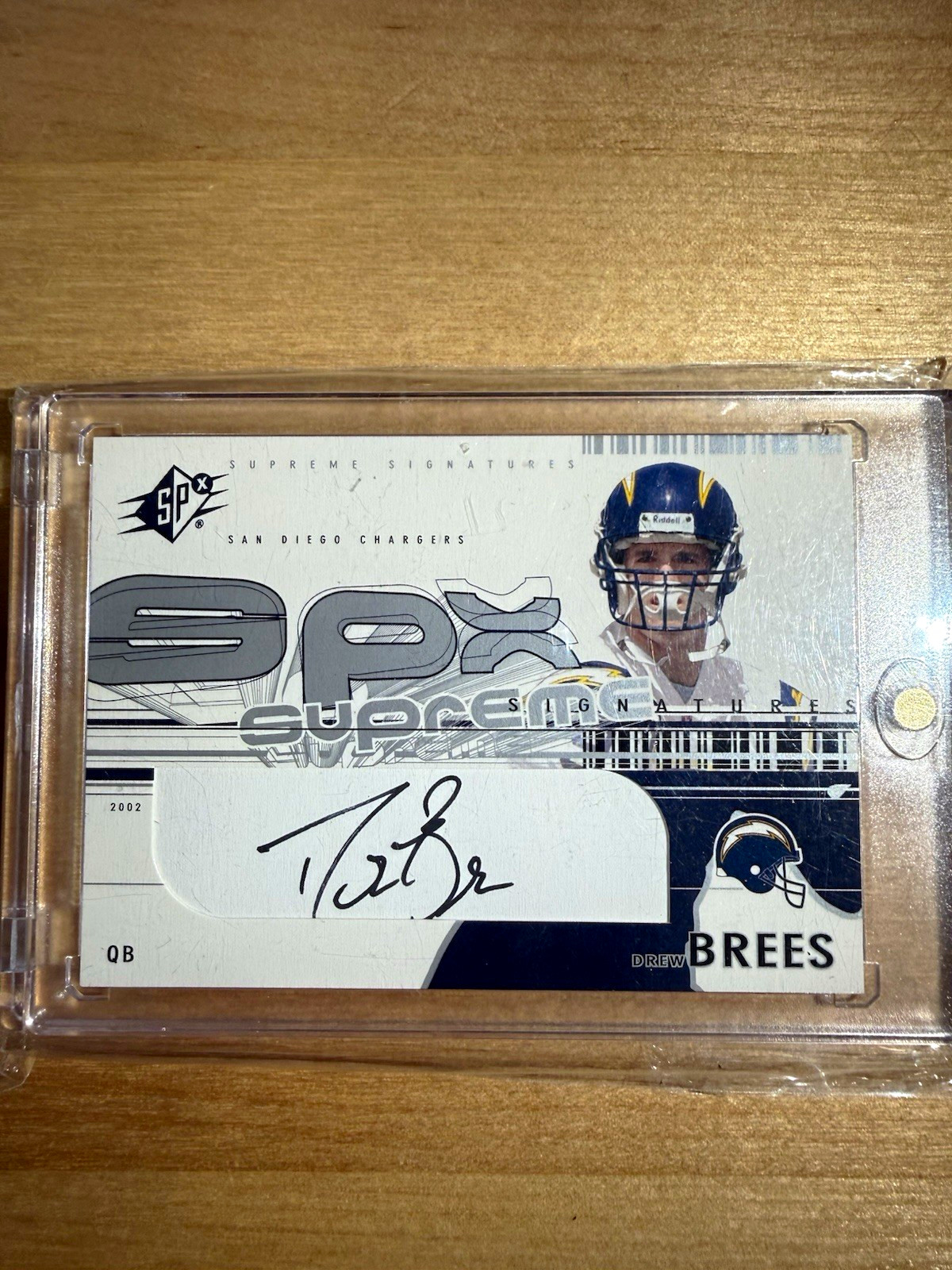 Upper Deck 2002 SPx Supreme Signatures Drew Brees Auto SS-DB Chargers