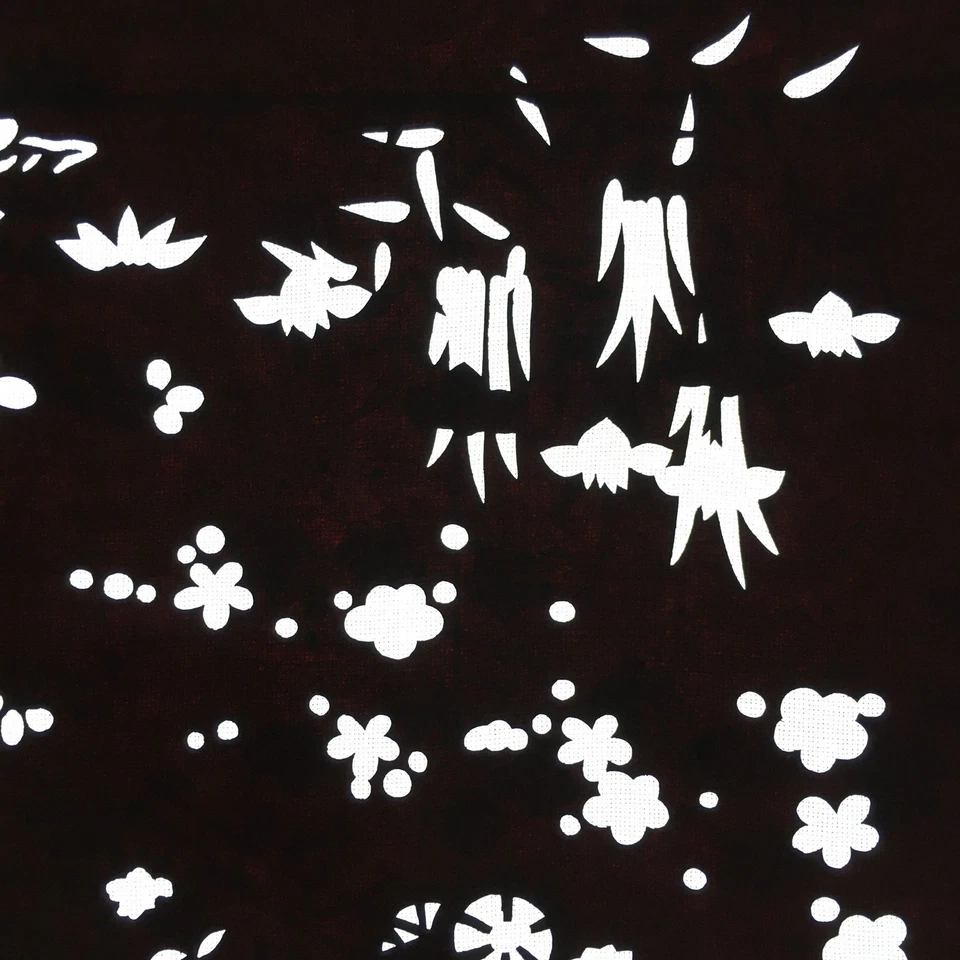 Antique Japanese Katagami Paper Kimono Stencil Katazome Plants Flowers C839 - Image 3 of 4