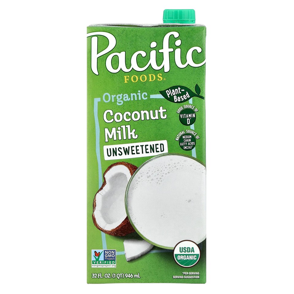 Organic Coconut Milk, Unsweetened, 32 fl oz (946 ml)