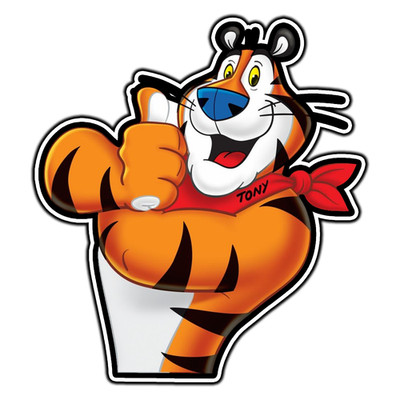 Tony The Tiger Frosted Flakes Logo #1 Sticker Waterproof Vinyl Decal Die-Cut Lap