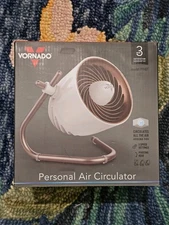 NEW Vornado Pivot Personal Air Circulator Desk Top Fan Copper White