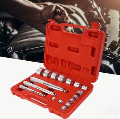 Bearing Press Kit Bushing Bearing Seal Driver & Removal Tool Set 17 Pcs and Case