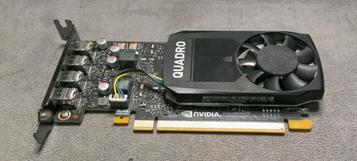 Nvidia Quadro P1000 4GB GDDR5 4 Mini DP Ports PCIe Graphics Card Low Profile