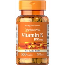 Puritan's Pride Vitamin K 100mg 100 Tabletten