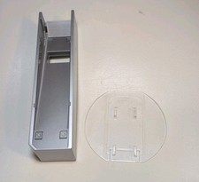 Genuine Nintendo Wii Vertical Stand Base Silver RVL-019 Clear Round Base RVL-017