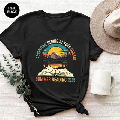 Adventure Begins At Your Library Summer Reading 2024 T-Shirt, Library T-Shirt
