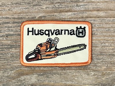 Retro Husqvarna Chainsaw Patch