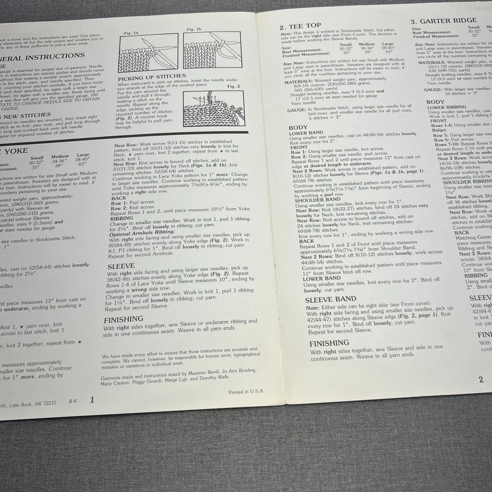 Leisure Arts Leaflet 318 Quick Knit Sweaters - Darla Sims - Image 3 of 3