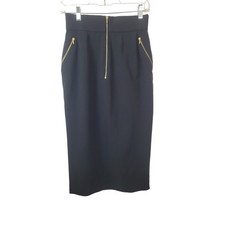 Chanel Boutique Preppy Vintage Midi Pencil Dress Multi Zipper Womens 27