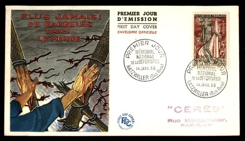 Mayfairstamps France FDC 1956 Memorial and Figure First Day Cover aaw_83715