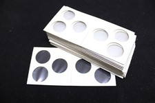 25 Heavy Duty Cardboard  Mylar 2x2 Coin Holder Flips for 3 Pennies or 3 Dimes