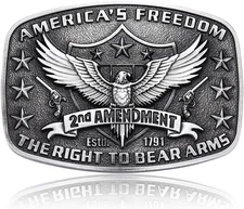 MASOP Western Belt Buckle for Men American Freedom Belt Buckles Cowboy Cowgirl R